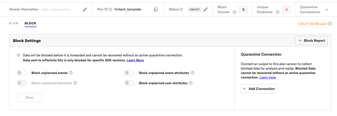 Set blocking rules for your data plan