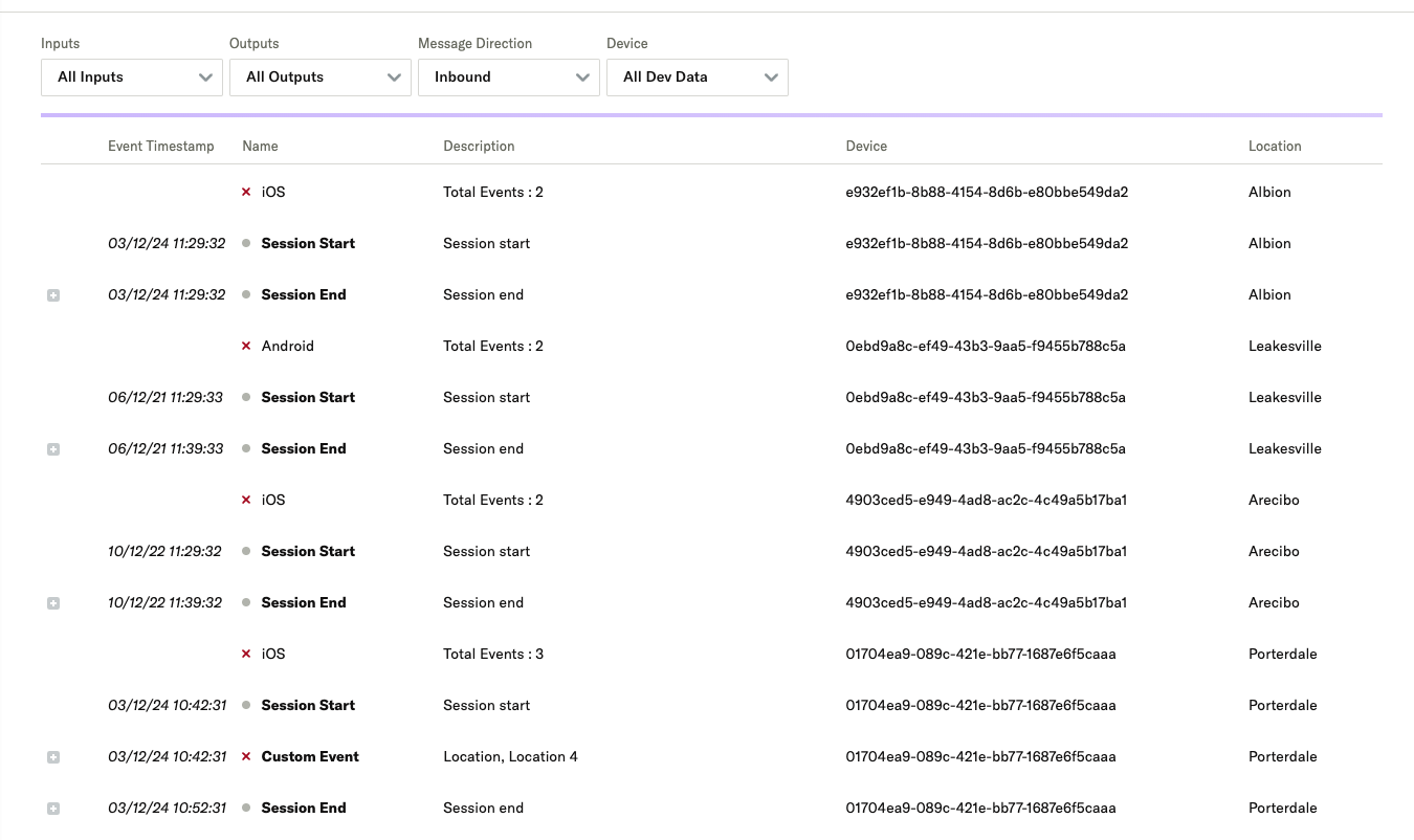 Validating data in Live Stream